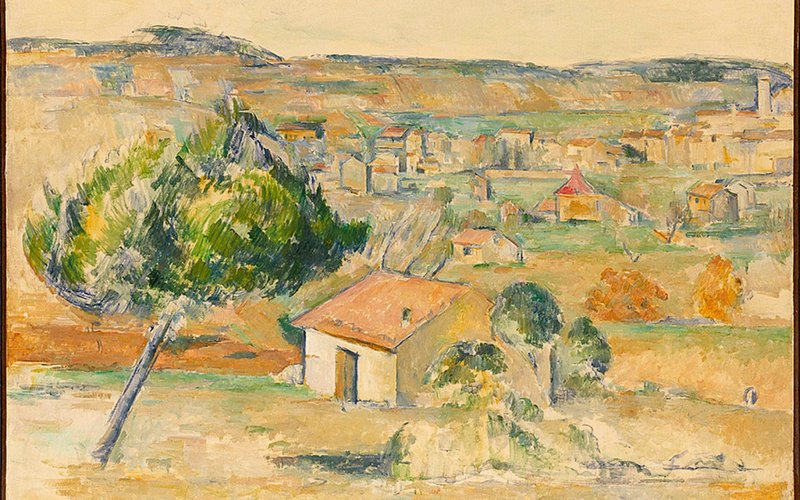 Paul Cézanne: Plaine provençale (Provenzalische Landschaft), 1883¬–85, Öl auf Leinwand, 58,5 x 81 cm, Hahnloser/Jaeggli Stiftung, ©Reto Pedrini, Zürich