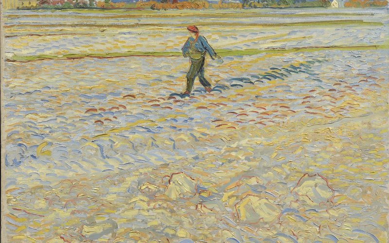 Vincent van Gogh: Le semeur (Der Sämann), 1888, Öl auf Leinwand, 72 x 91,5 cm, Hahnloser/Jaeggli Stiftung, Winterthur, ©Reto Pedrini, Zürich